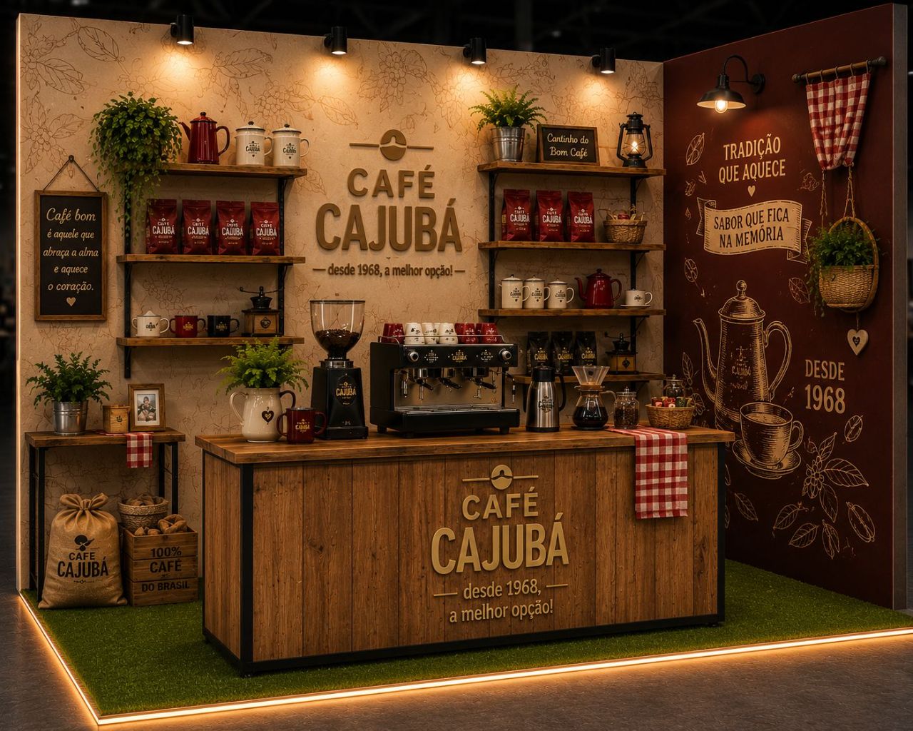 Stand Café Cajubá desenvolvido pela Innovati